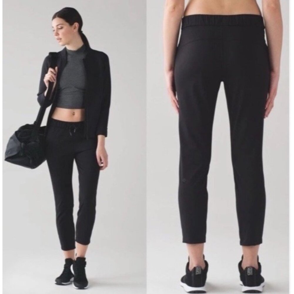 Lululemon Women On The Fly Pants Black 7/8 Ankle Luxtreme W5ALWS Women’s Size 4